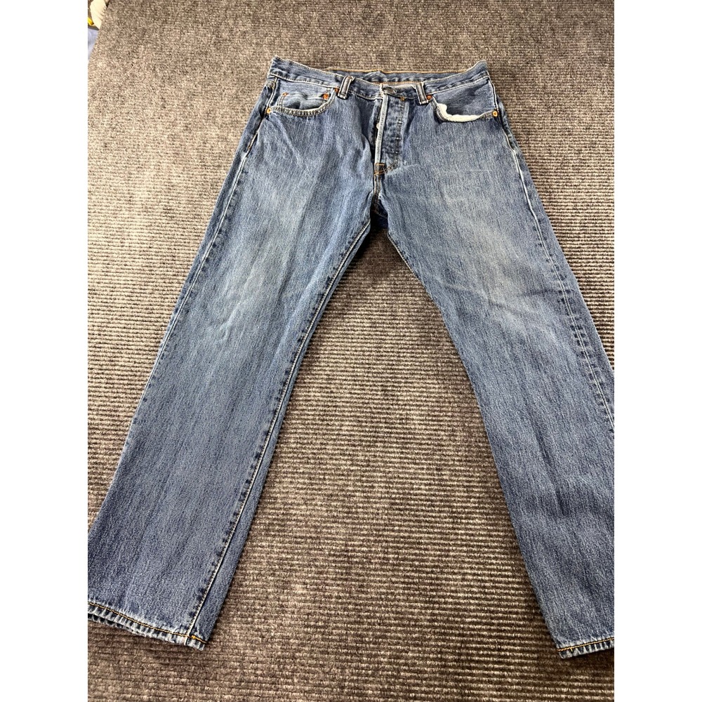 Levi's 501 XX Jeans Men 33x29 Button Fly Straight Leg Medium Wash Made in USA